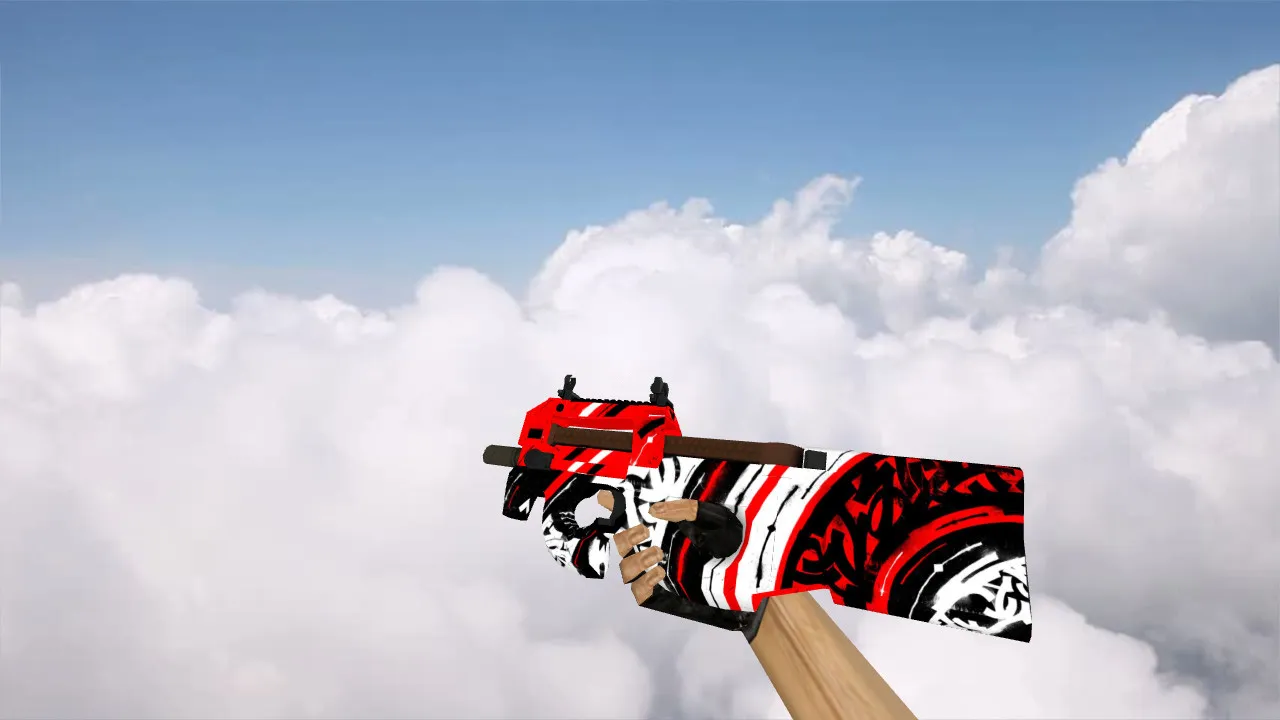 Скачать Модель «P90 Calligraphy» для CS 1.6 - уникальный скин для вашего оружия - Скриншот