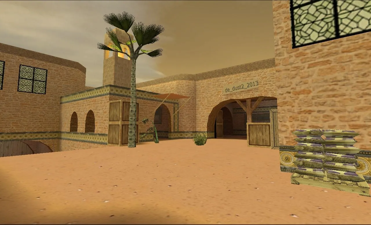 Скачать de_dust2_2013_final карта для CS 1.6: баланс сторон, точки под респ, .nav и оптимизация - Скриншот