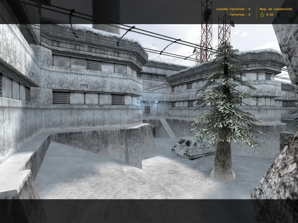Скачать Карта de_snowfacility для CS 1.6 — Подробный обзор и тактика - Скриншот
