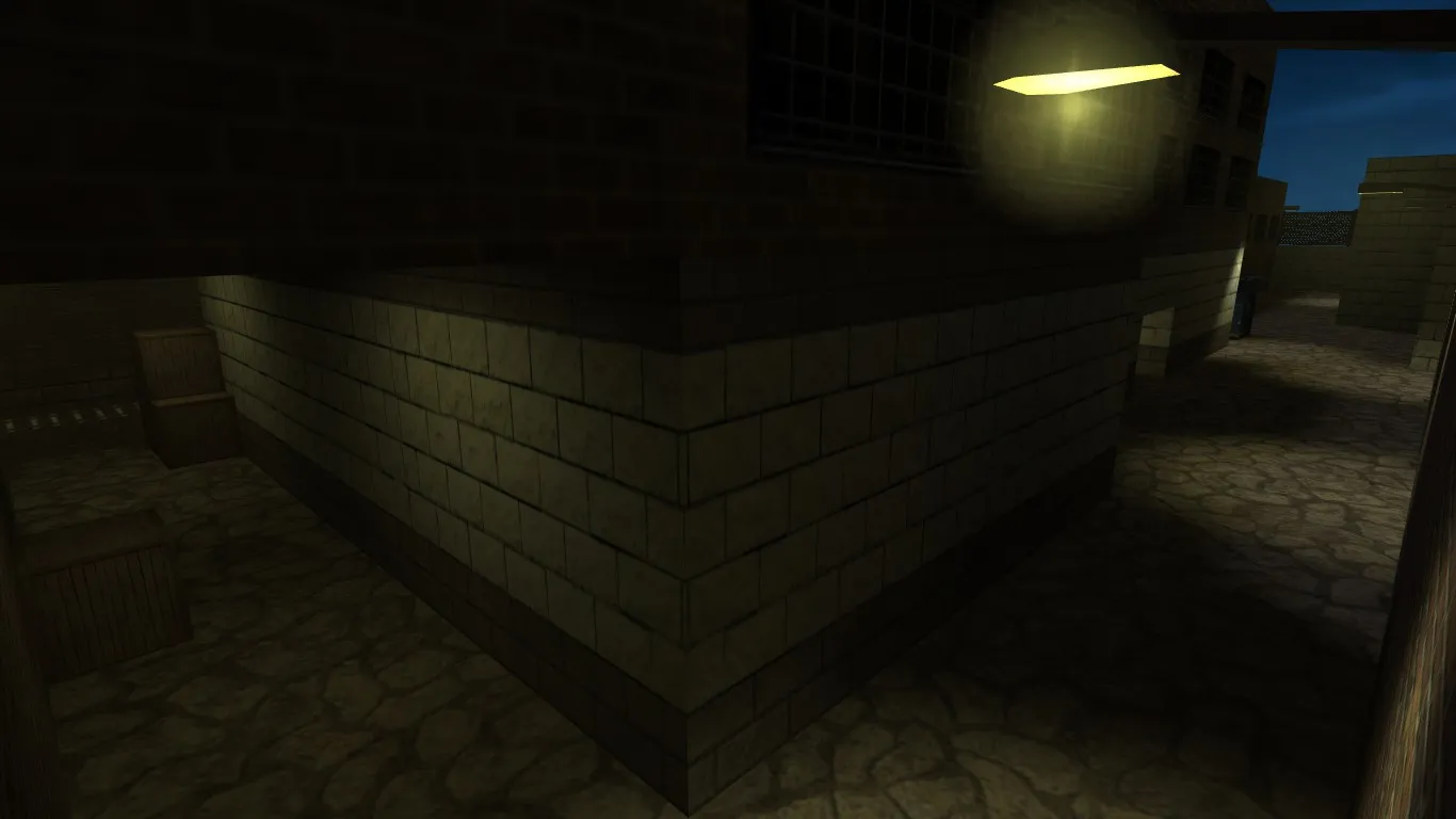Карта de_train_night для CS 1.6: Баланс и Тактика — скриншот 1