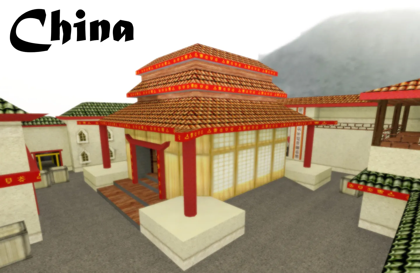 de_china карта для CS 1.6: тактика за CT/T, точки, .nav для ботов, оптимизация wpoly/epoly и советы по установке — скриншот 18