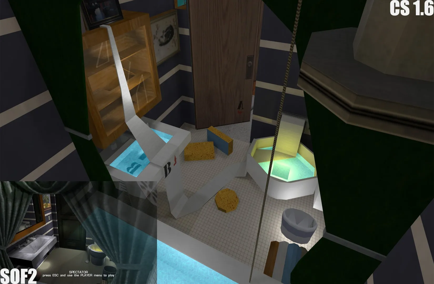 de_bigfreakinhouse_beta2 для CS 1.6 — тактики, точки, .nav и оптимизация карты — скриншот 6