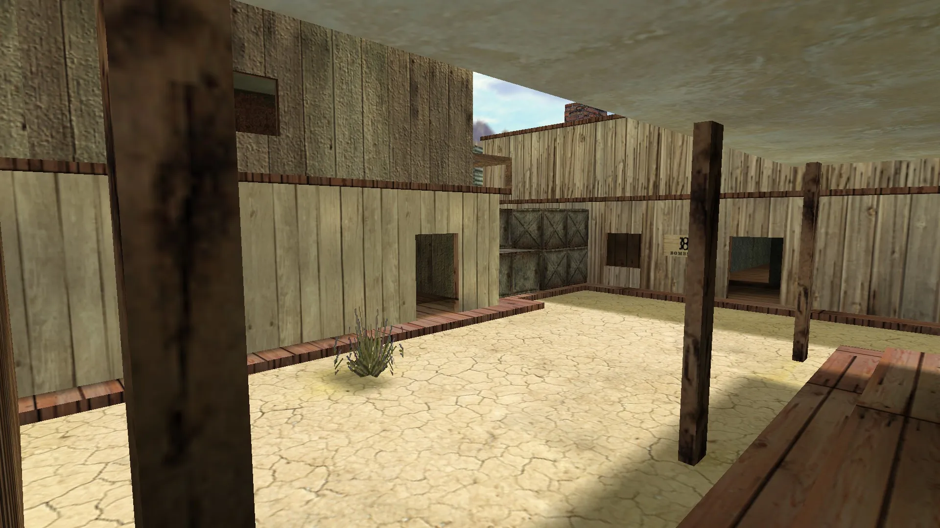 Карта de_wildywest для CS 1.6 - Тактический анализ и особенности — скриншот 7