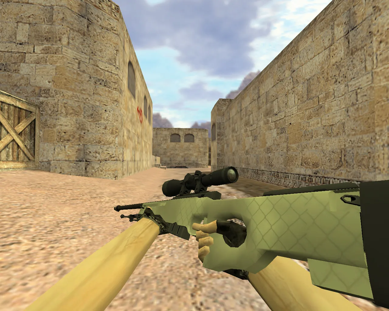 Скачать Модель «AWP Африканская сетка» для CS 1.6 – Оружие с уникальным дизайном - Скриншот