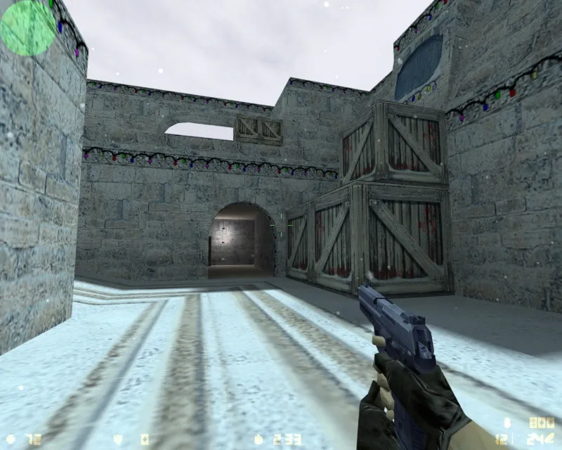 Скачать Карта de_xmas_dust для CS 1.6 - Сражения на зимних просторах - Скриншот