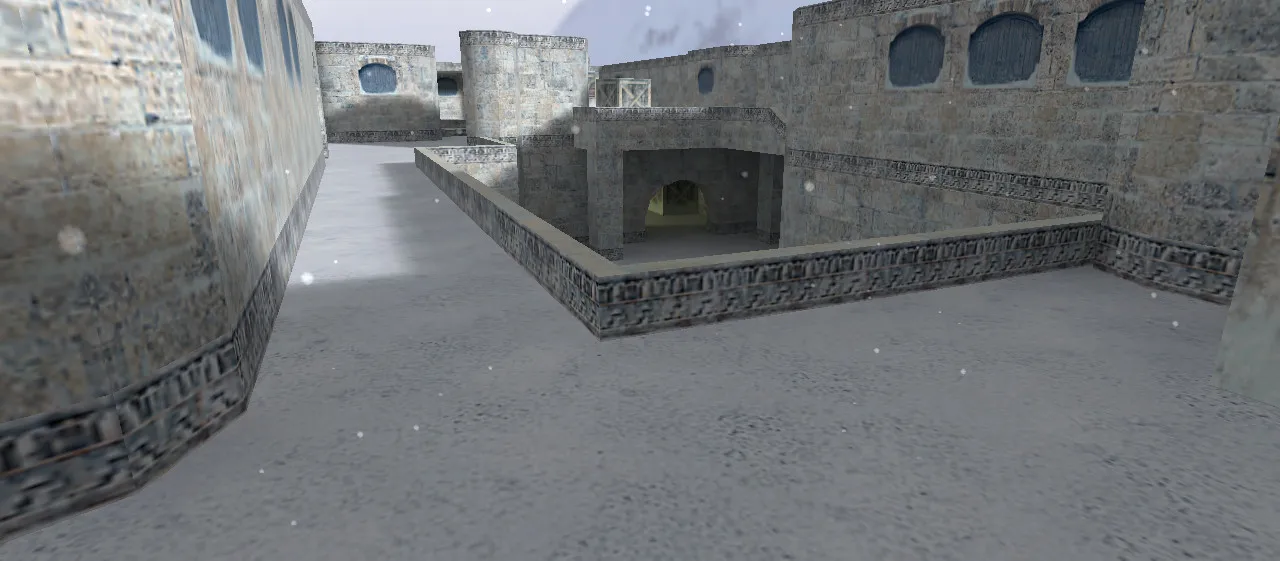 Скачать Карта de_kabul_winter для CS 1.6: Зимняя тактика и баланс сторон - Скриншот