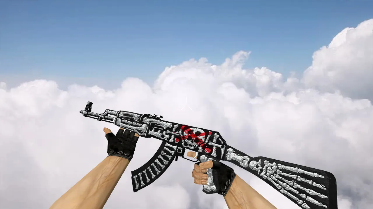 Скачать Модель АК-47 Bone Hunter для CS 1.6 - Оружие для точных выстрелов - Скриншот