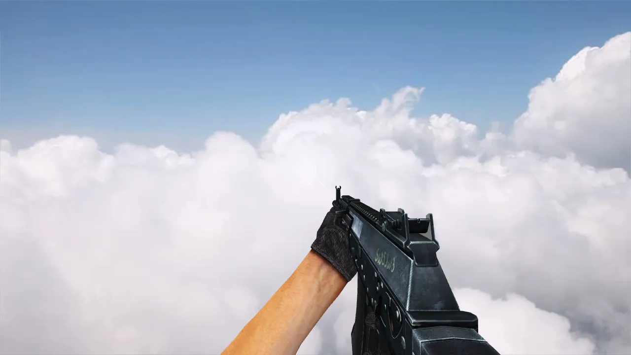 Скачать Модель «Izmash AK12» для CS 1.6: v_ и p_ модели, звуки, анимация осмотра, текстуры - Скриншот