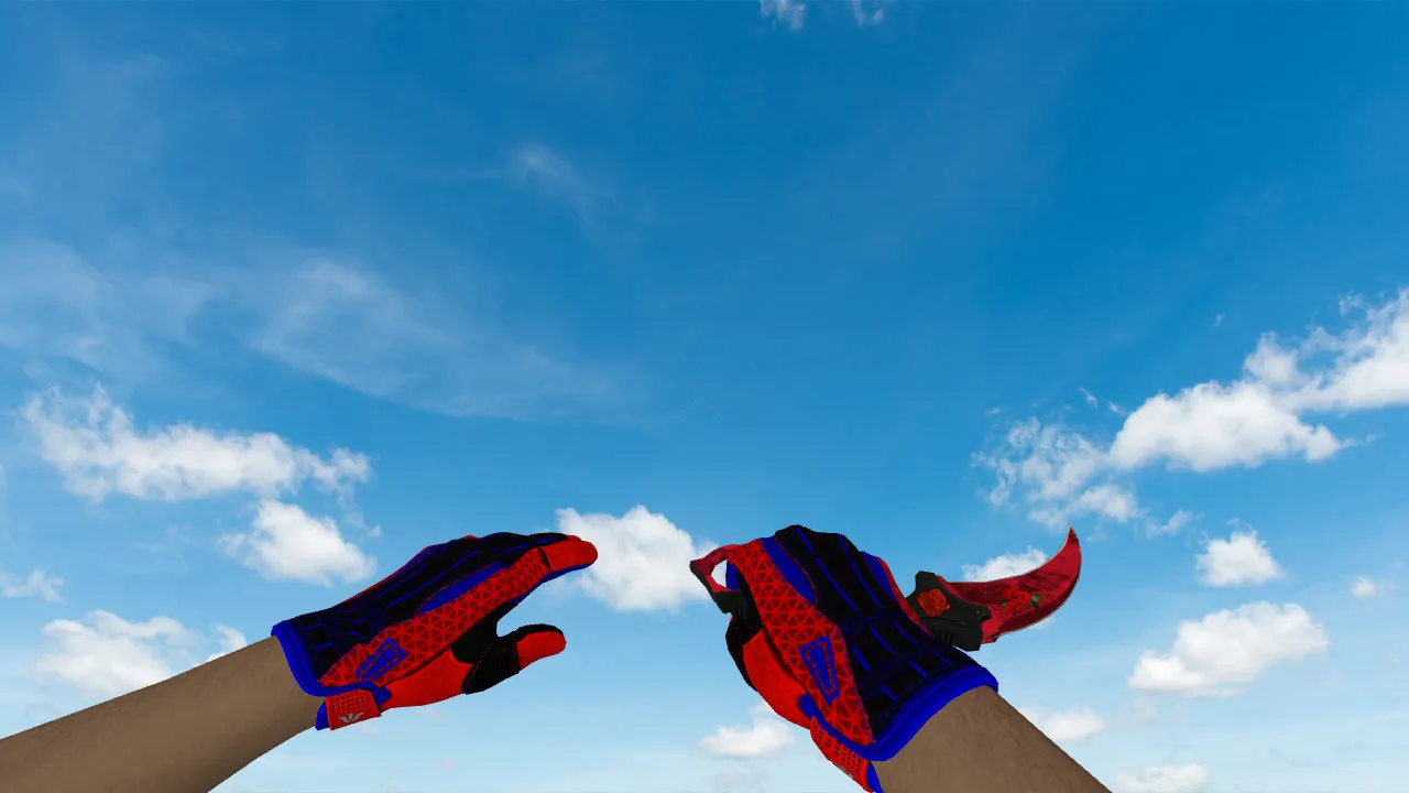 Скачать Модель ножа v_ Karambit Blossoming Rose + p_ w_ для CS 1.6: звук, анимация осмотра, текстуры и настройка - Скриншот