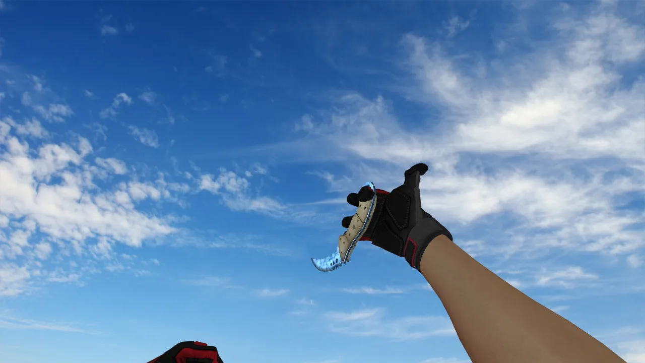 Скачать Модель «Talon Knife Ice» v_knife_talon для CS 1.6: звуки, анимация осмотра, качество текстур и настройка - Скриншот
