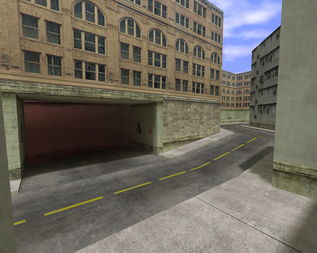 Скачать Карта de_racetownz для CS 1.6 - Тактическая карта с уникальными локациями - Скриншот