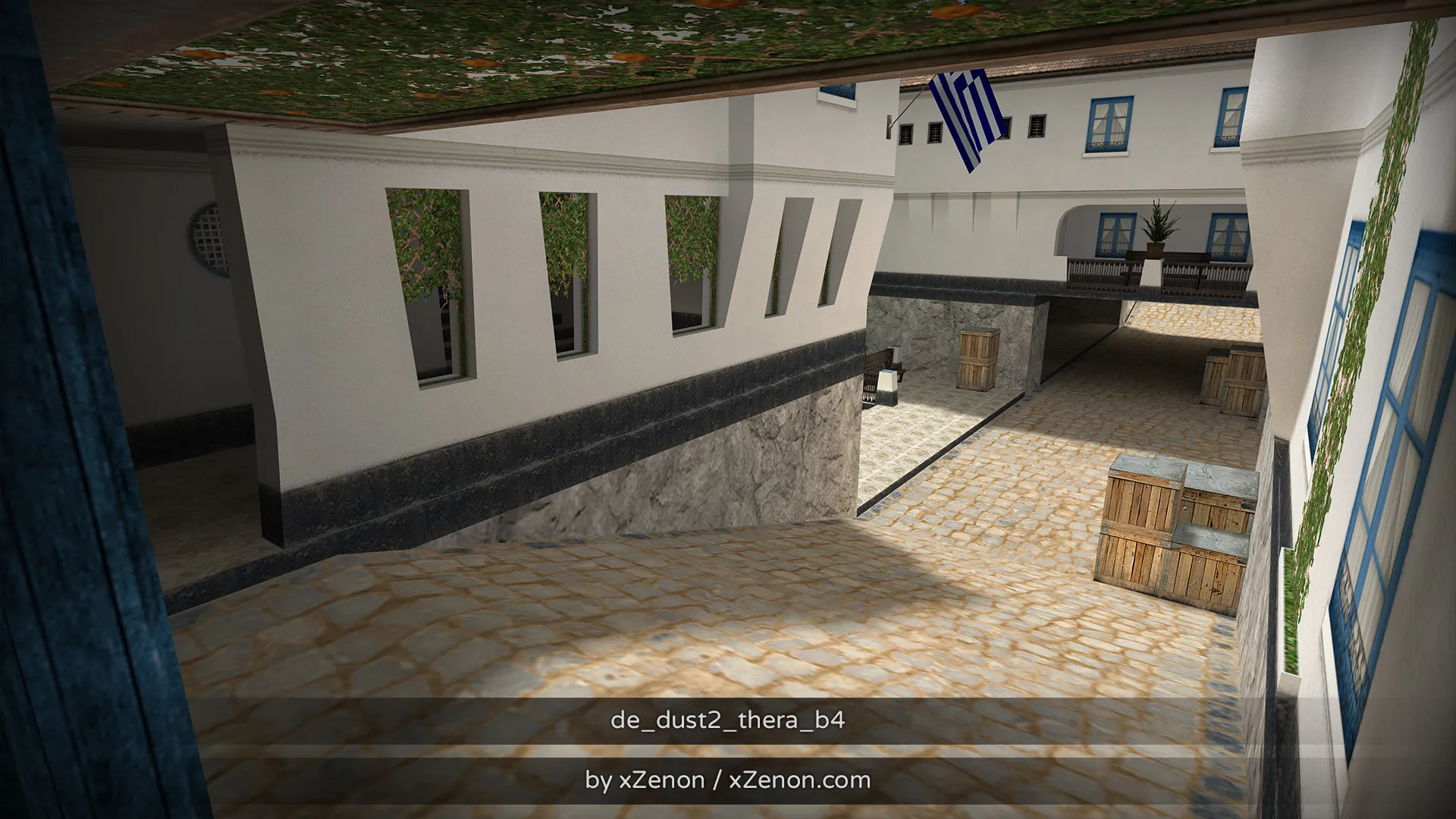 Карта de_dust2_thera_b3 для CS 1.6: тактика за CT и T, точки, маршруты, боты (.nav), оптимизация — скриншот 24
