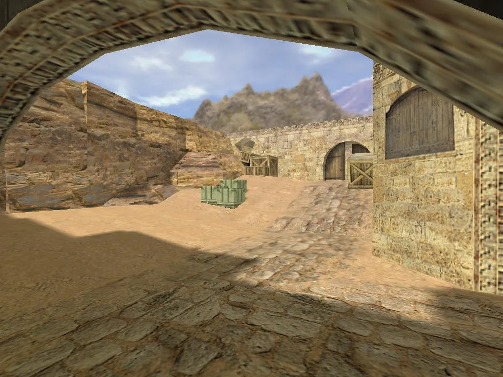 Скачать Карта lethal_de_dust2_mirror для CS 1.6 - Погрузитесь в тактические бои - Скриншот