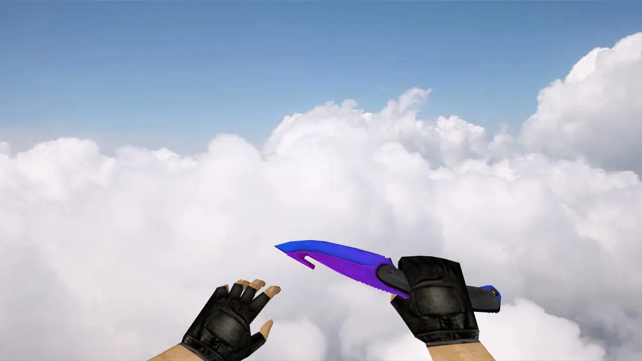 Скачать Модель «Gut Knife Redux» v_knife для CS 1.6: анимация осмотра, звуки, текстуры, точная модель и настройка под сервер - Скриншот