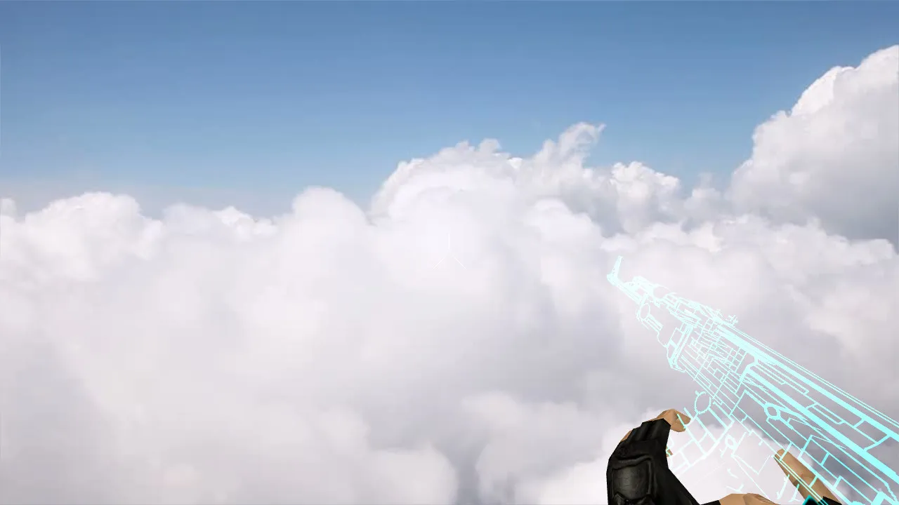 Скачать Модель «AK-47 TRON» v_ p_ w_ для CS 1.6: звуки, анимация осмотра и качество текстур - Скриншот