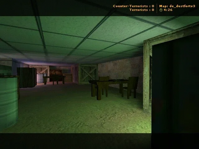 Скачать de_dustfortv3 карта для CS 1.6: баланс сторон, точки под клатч и маршруты ботов, .nav и оптимизация - Скриншот