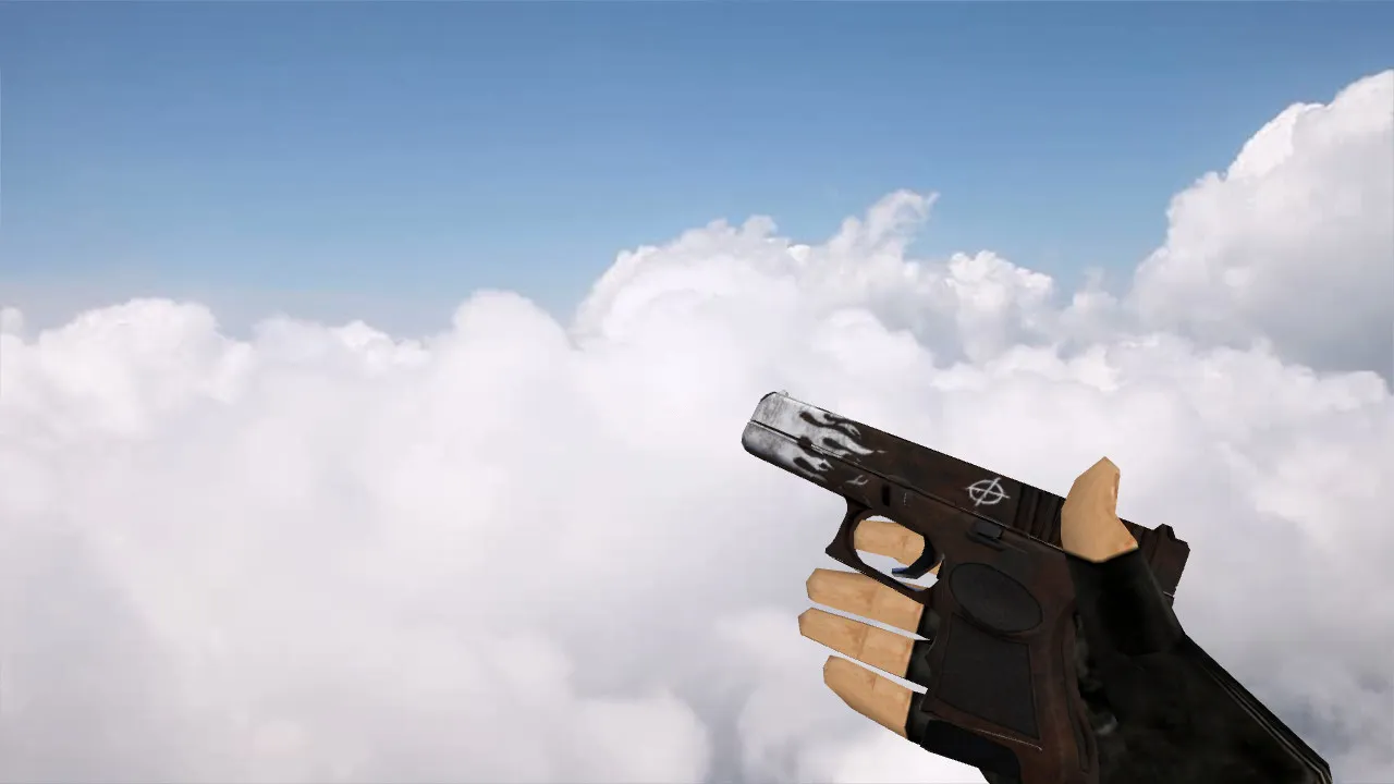 Скачать Модель Glock «Оксидное пламя» для CS 1.6 - Уникальный стиль и качество - Скриншот