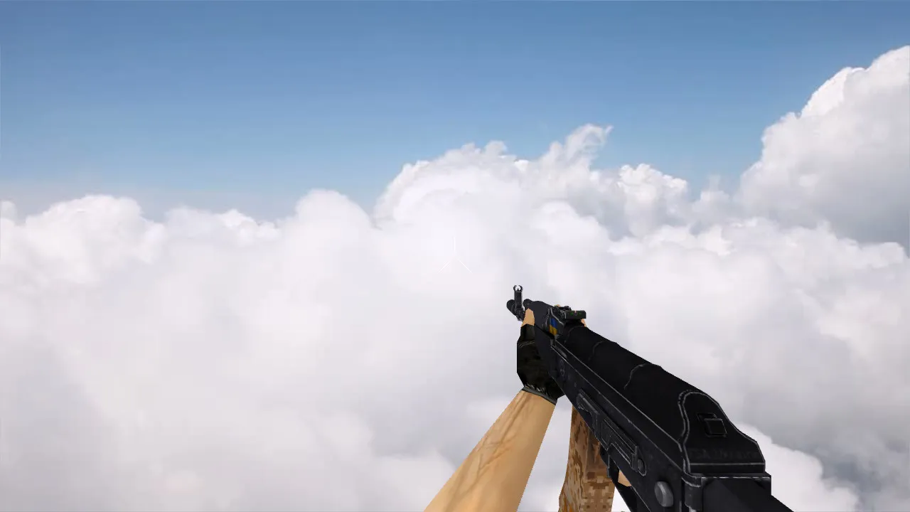 Скачать Модель «AK-47 Ukrainka» v_ и p_ для CS 1.6: звуки, анимация осмотра, текстуры, установка без вирусов - Скриншот