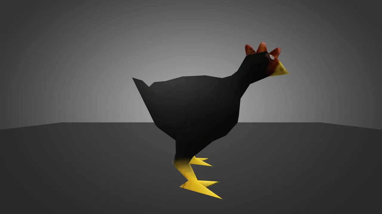 Скачать Модель «Chicken Black» для CS 1.6 - Уникальный скин для вашей игры - Скриншот