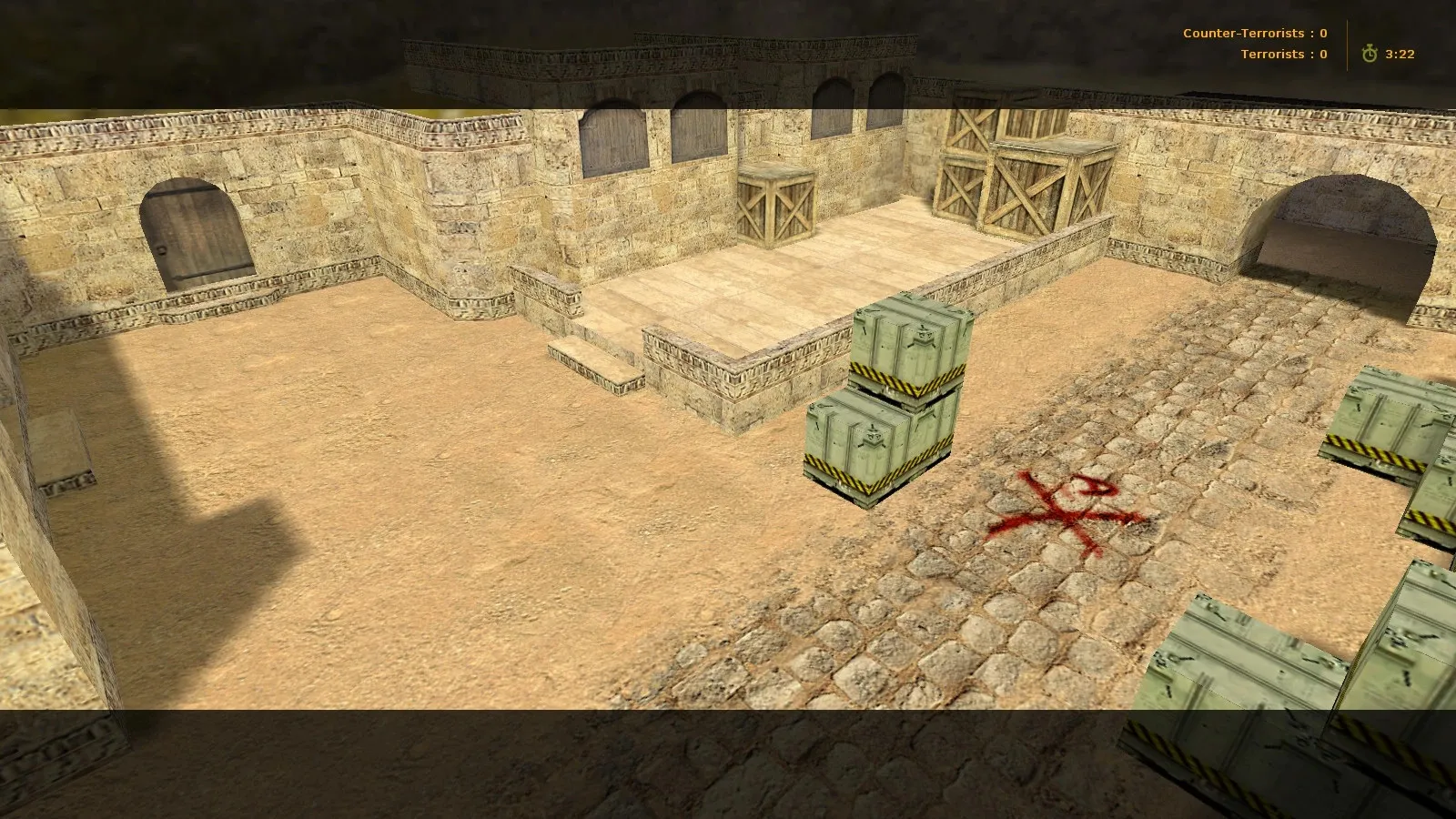 Карта de_dust_hruk для CS 1.6: баланс сторон, тактика точек, .nav для ботов и оптимизация — скриншот 10