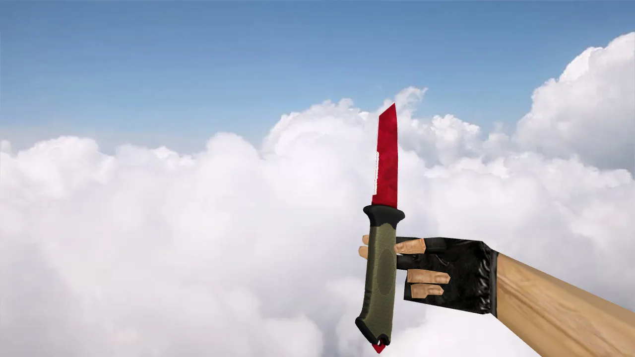 Модель v_ и p_ «Ursus Knife Ruby» для CS 1.6: звуки, анимация осмотра, текстуры — скриншот 1