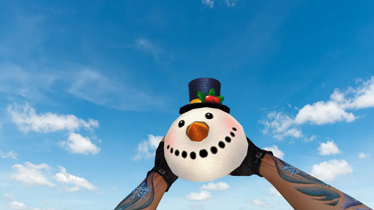 Скачать Модель «Weird Snowman Grenade» (v_, p_, w_) для CS 1.6: звук, анимация осмотра и качество текстур - Скриншот