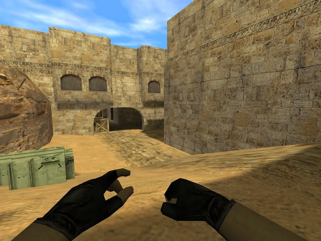 Скачать de_dust2_mini_bruxos — мини-карта Dust2 для CS 1.6: точки, раунды, bot .nav и оптимизация - Скриншот