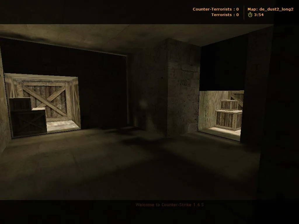 Скачать Карта de_dust2_long_v2 для CS 1.6: точки на лонге, баланс сторон, навигация для ботов - Скриншот