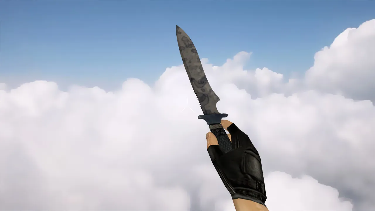 Скачать Модель ножа v_knife_patina для CS 1.6: p_ и w_ версии, звук, анимация осмотра и текстуры - Скриншот