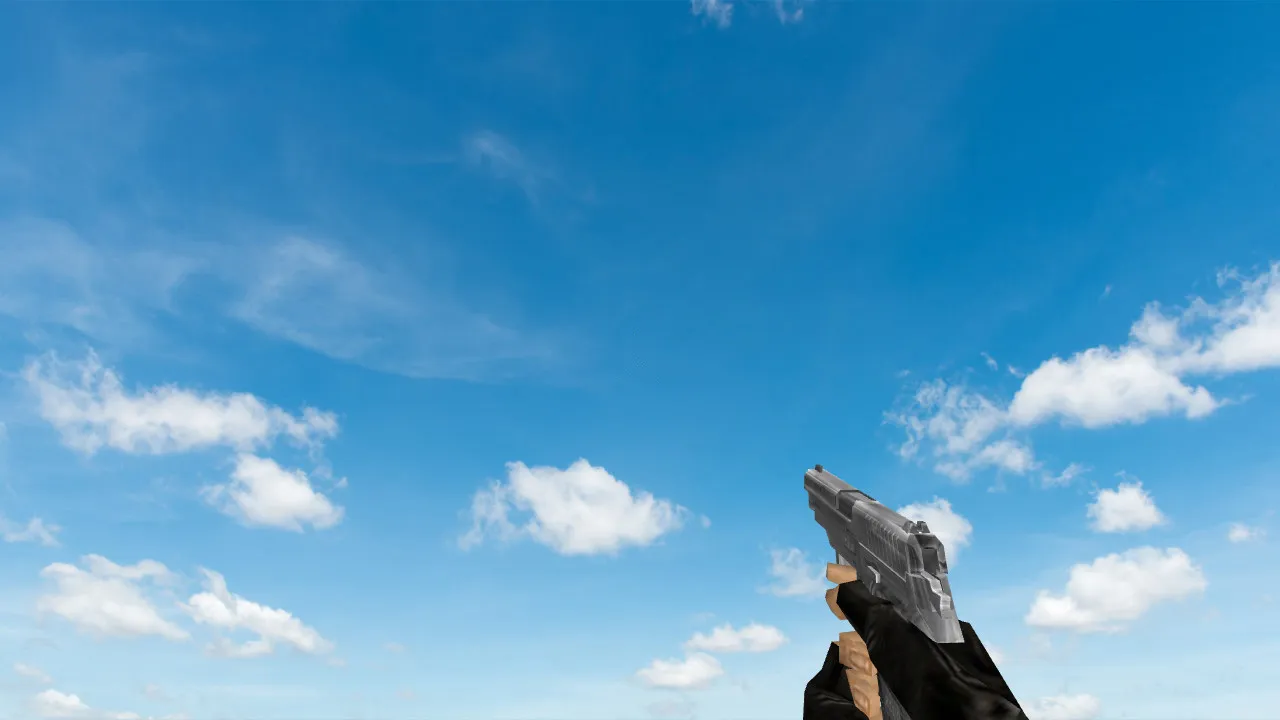 Пак моделей оружия «Default Weapons Chromed» для CS 1.6: v_, p_, w_ модели, звуки, анимация осмотра и текстуры — скриншот 19