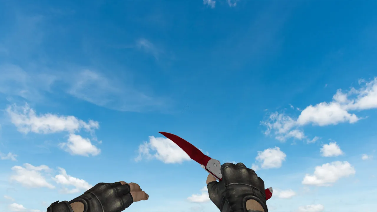 Модель ножа Falchion Ruby (v_, p_, w_) для CS 1.6: звуки, анимация осмотра, качество текстур — скриншот 3