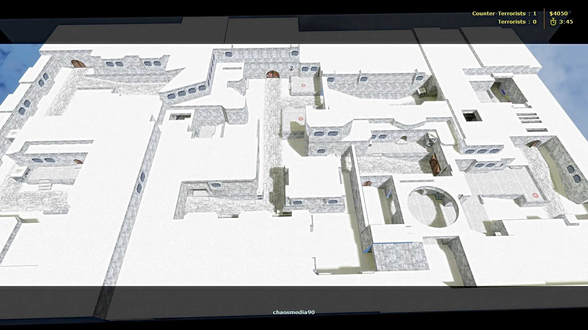 de_dustlong_winter для CS 1.6: тактика сторон, точки, .nav и оптимизация wpoly/epoly — скриншот 6