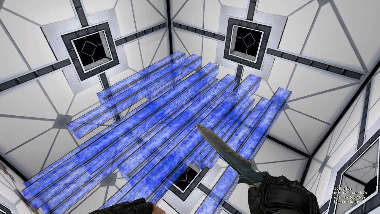 deathrun_hypercube для CS 1.6: карта с ловушками, реймпойнтами и .nav, баланс раундов — скриншот 3
