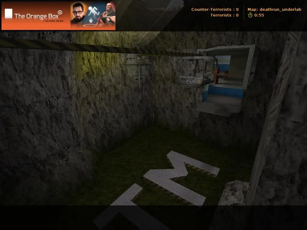 Скачать deathrun_underlab_v2 — карта deathrun для CS 1.6: точки, баланс сторон, .nav, оптимизация - Скриншот