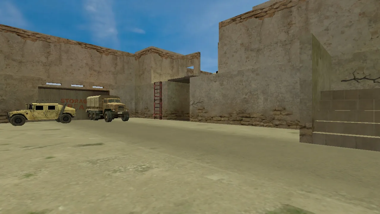 Карта de_ruined_alpha03e для Counter-Strike 1.6 — Тактический анализ и особенности — скриншот 7