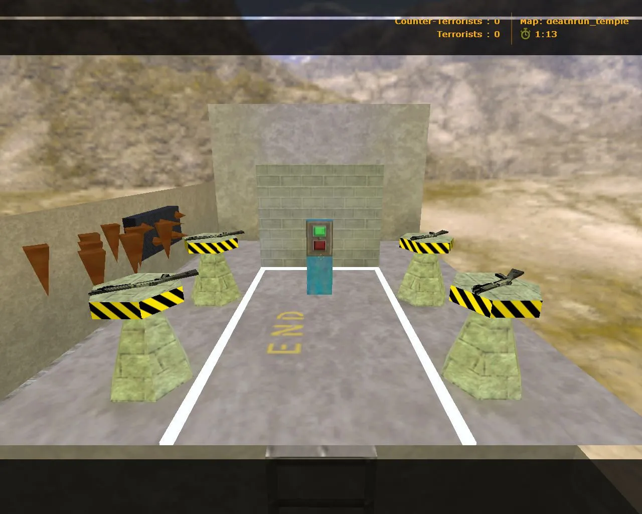 Скачать deathrun_temple для CS 1.6: тактики, точки, баланс сторон, .nav и оптимизация карты - Скриншот