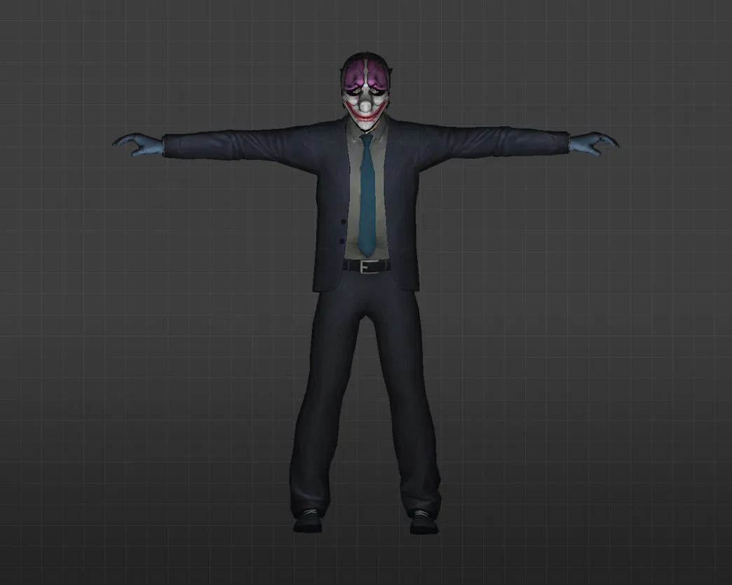 Скачать Модель «Грабители PayDay» для CS 1.6 - Уникальный скин для вашей игры - Скриншот