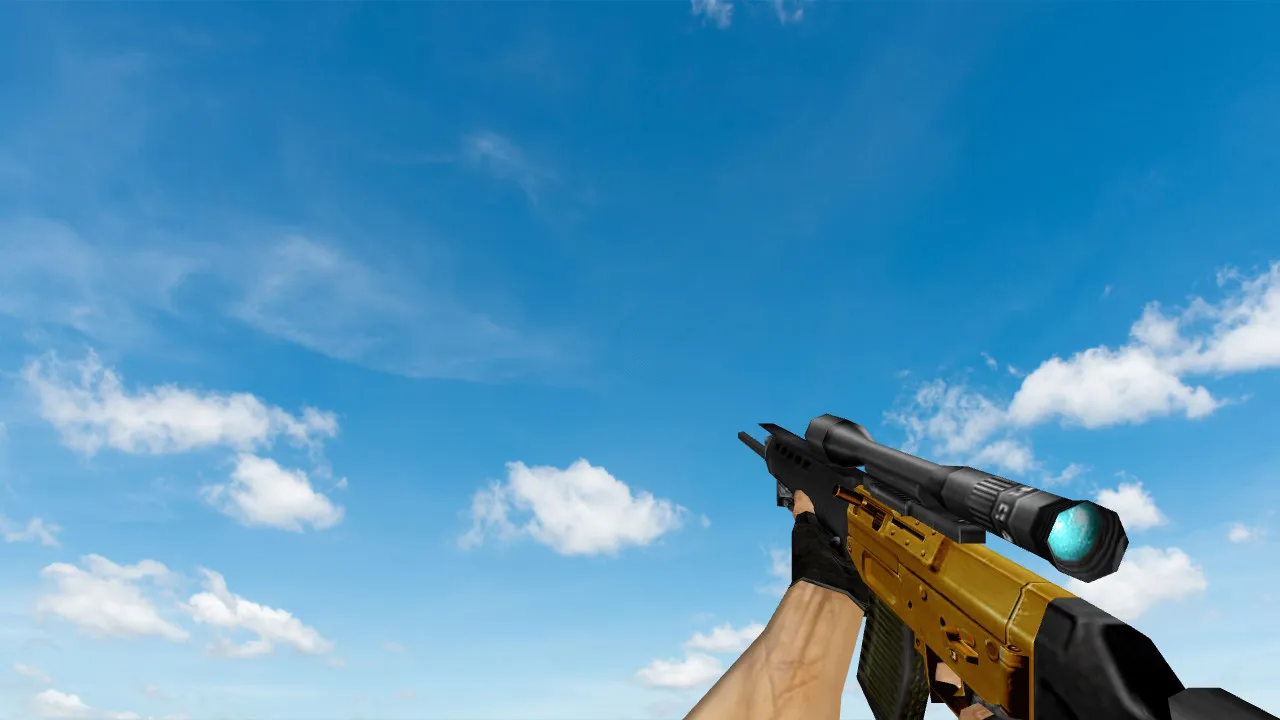Пак моделей оружия «Gold Weapons Pack V3» для CS 1.6: v_ p_ w_ модели, звуки, анимация осмотра — скриншот 22