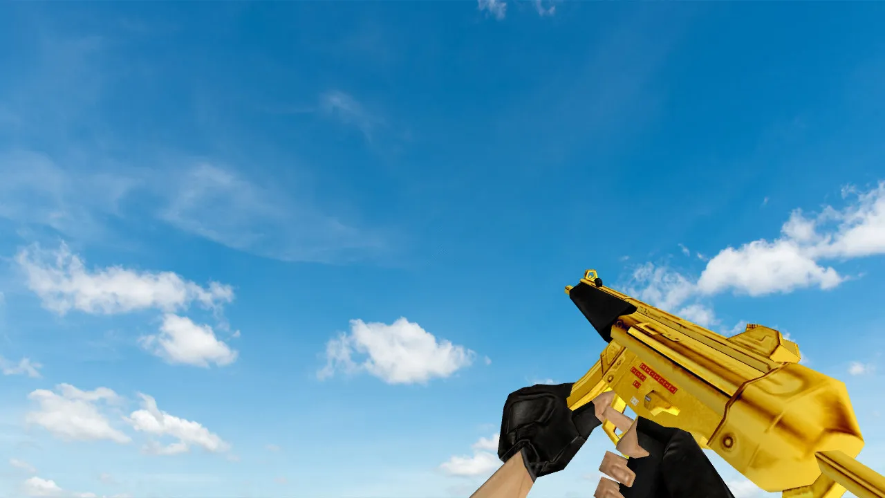 Скачать Модель «Golden MP5» для CS 1.6 - Уникальное оружие с высоким качеством - Скриншот