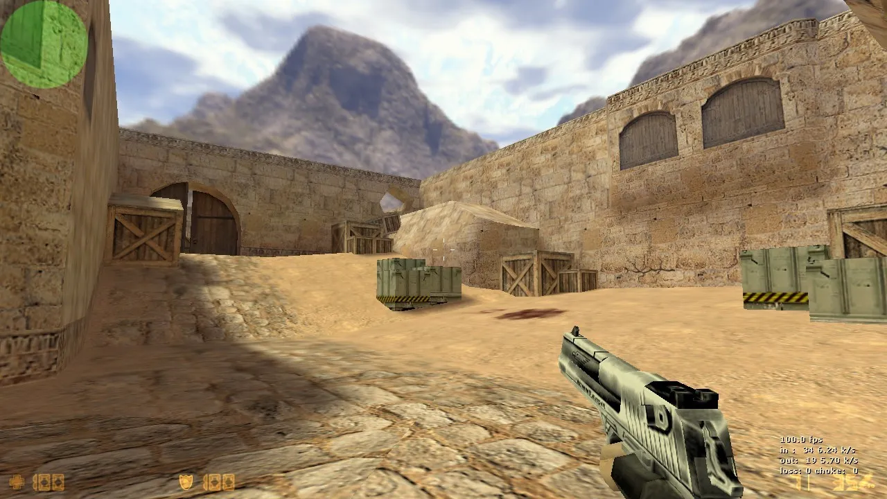 de_dust2_hng карта для CS 1.6: баланс сторон, точки, .nav, оптимизация wpoly/epoly — скриншот 7