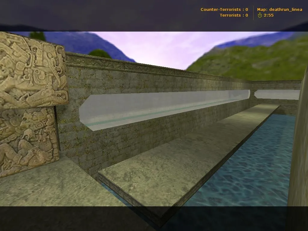 deathrun_linea для CS 1.6: карта deathrun, тактика за терр/контр, боты по .nav, оптимизация — скриншот 5