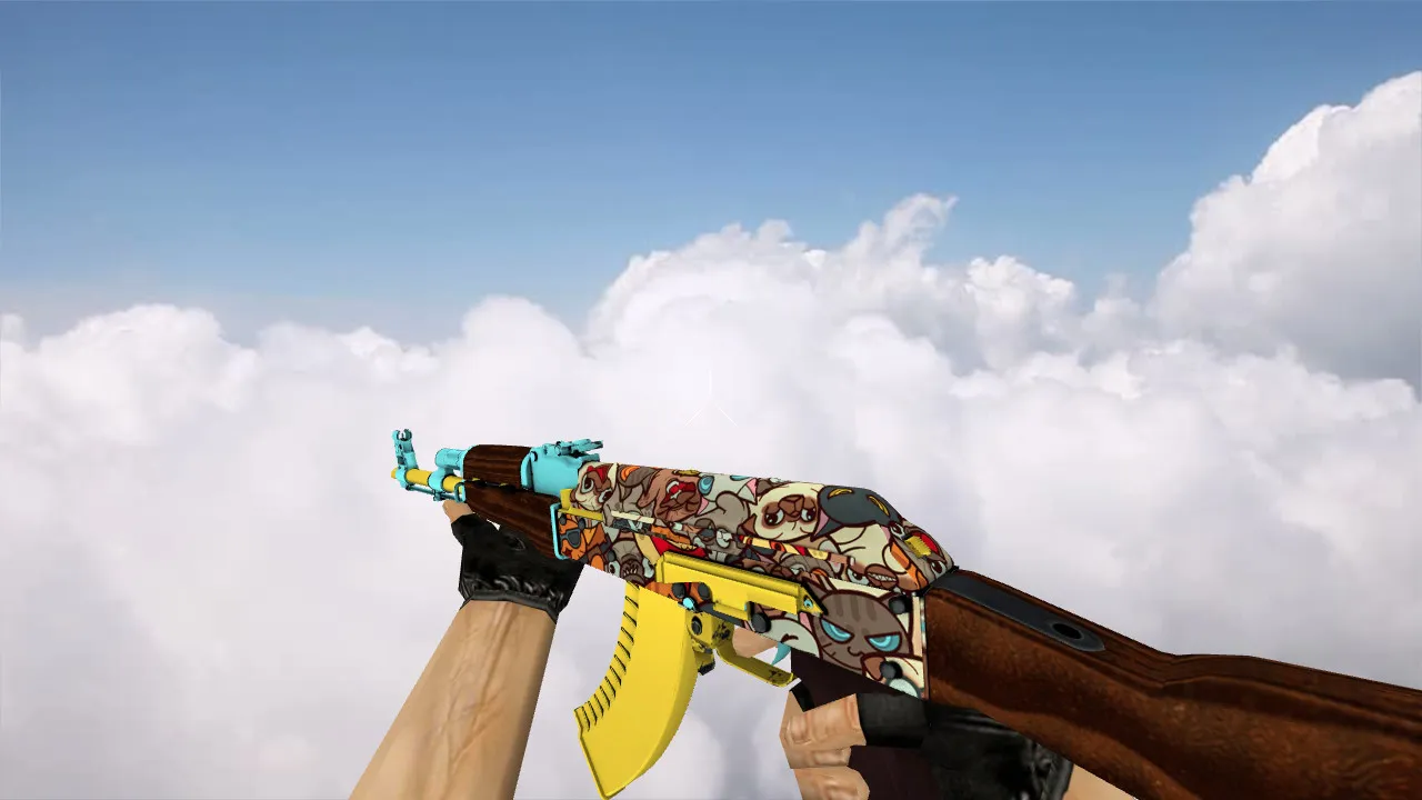 Скачать Модель «AK-47 PawPaw» для CS 1.6: v_ p_ w_ модели, звуки, анимация осмотра и текстуры - Скриншот
