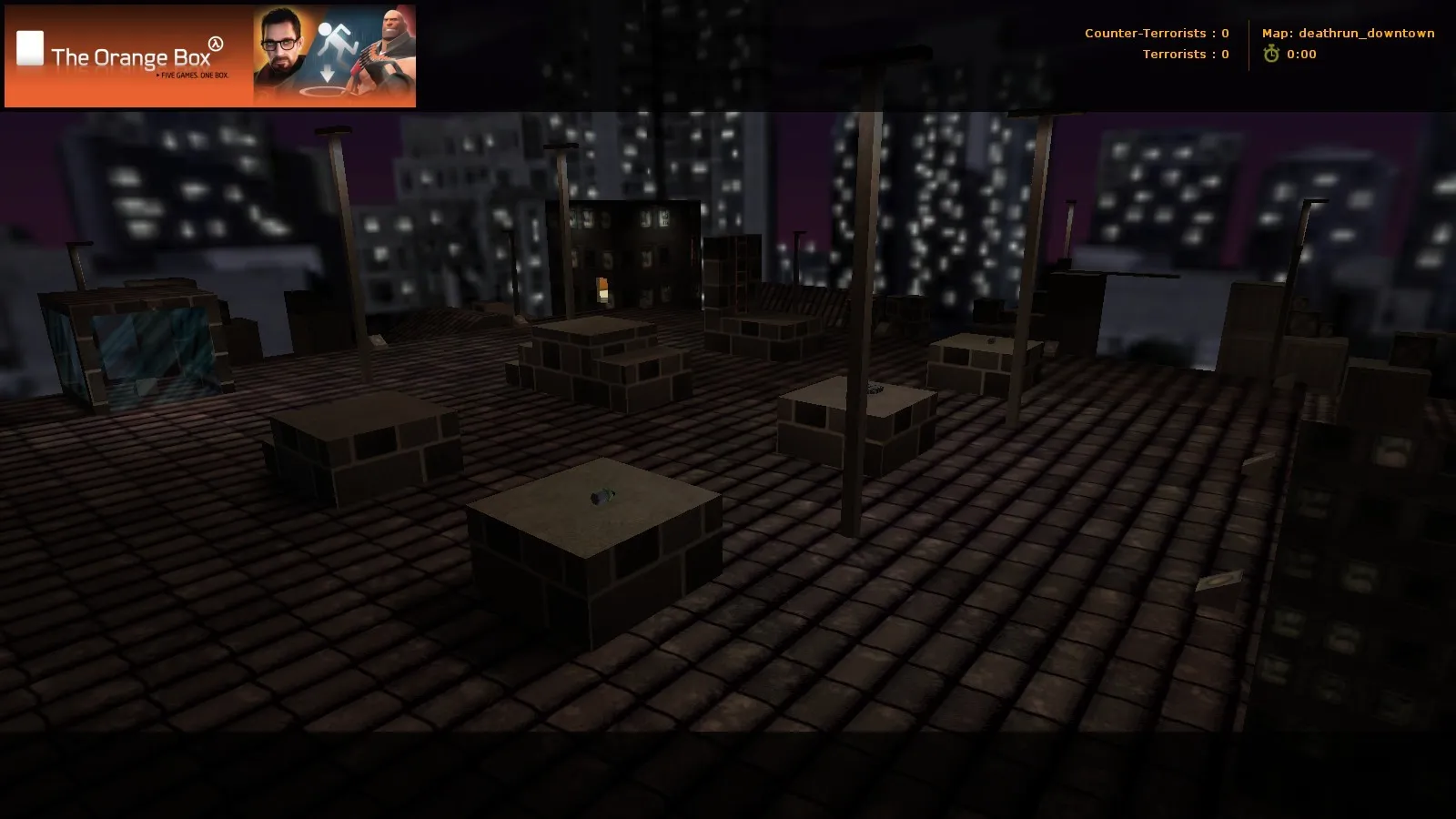 Скачать Карта deathrun_downtown для CS 1.6: deathrun, раунды с ловушками и тактика для CT/T - Скриншот