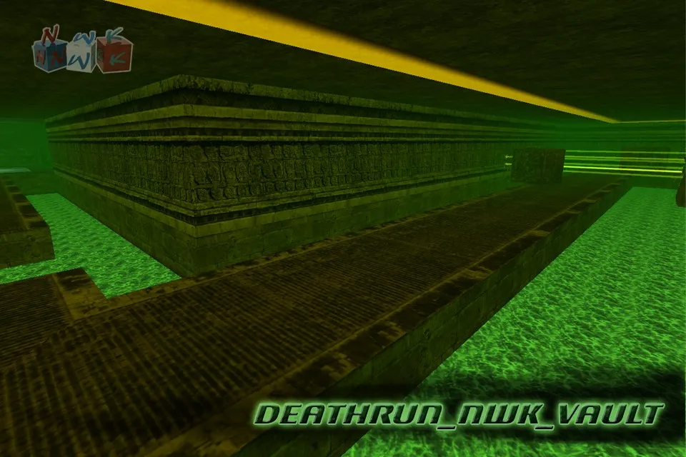 Скачать deathrun_nwk_vault — карта Deathrun для CS 1.6: точки, маршруты, bots .nav, оптимизация - Скриншот
