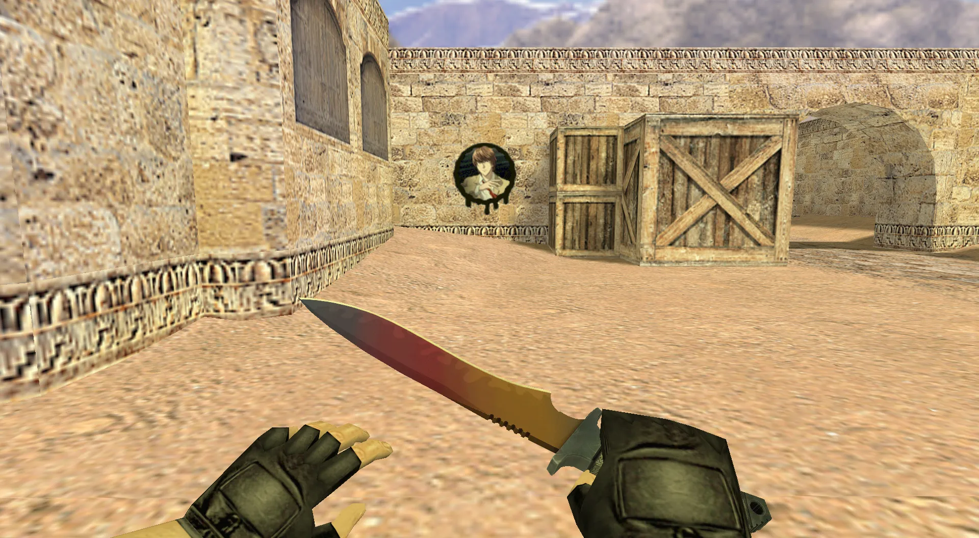 Скачать Граффити «Лайт Ягами» для CS 1.6 - Аниме Граффити - Скриншот
