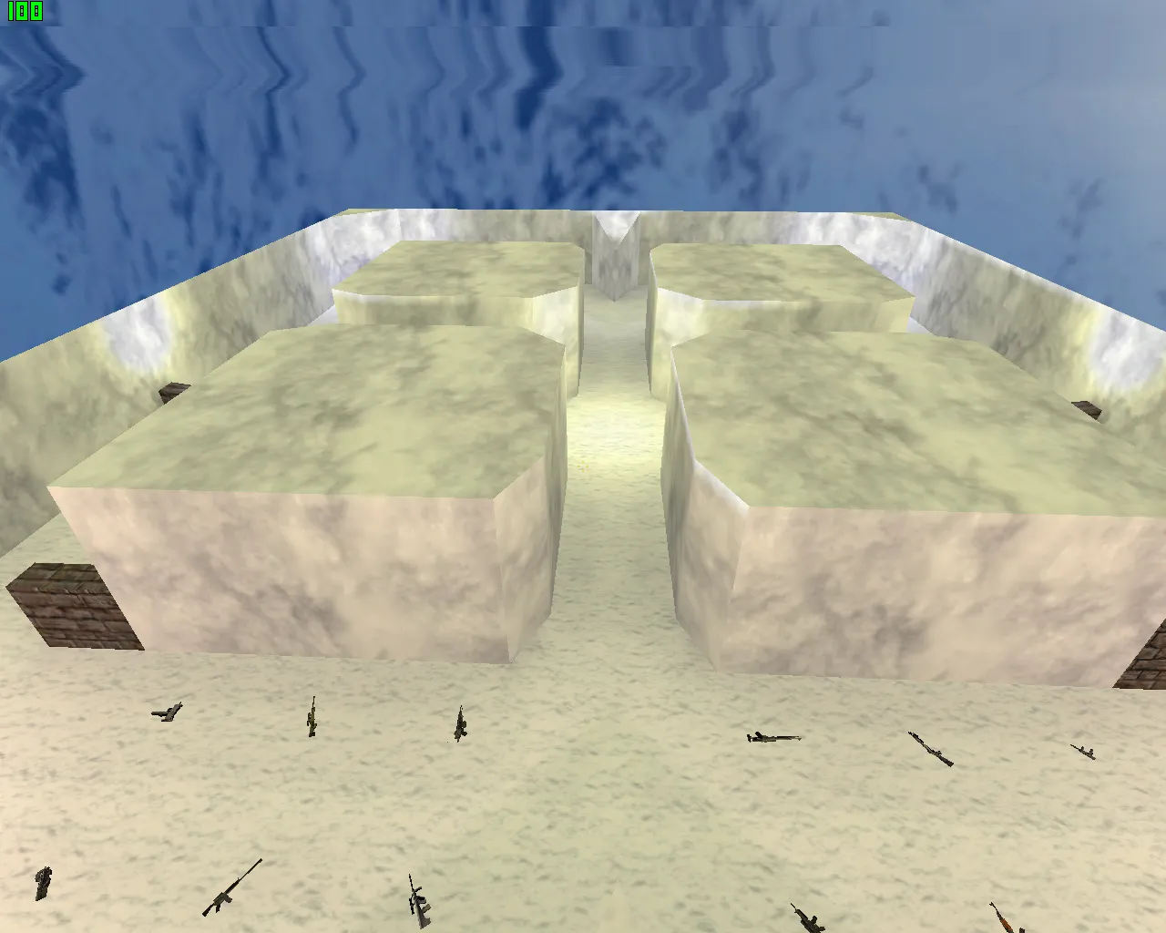 Скачать fy_iceworld для CS 1.6: карта FY, точки спавна, баланс сторон и оптимизация для фпс - Скриншот