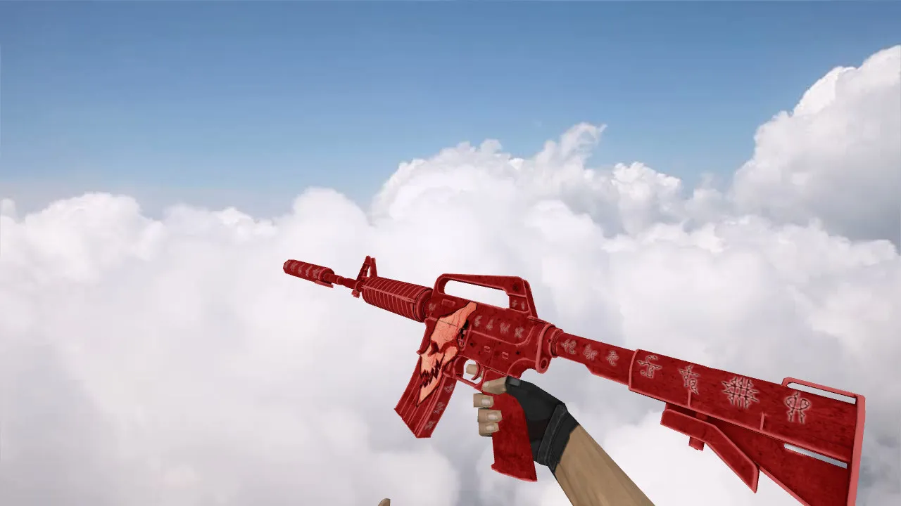 Скачать Модель M4A1 Demonology v_ для CS 1.6: p_ и w_ модели, звуки, анимация осмотра, качество текстур - Скриншот