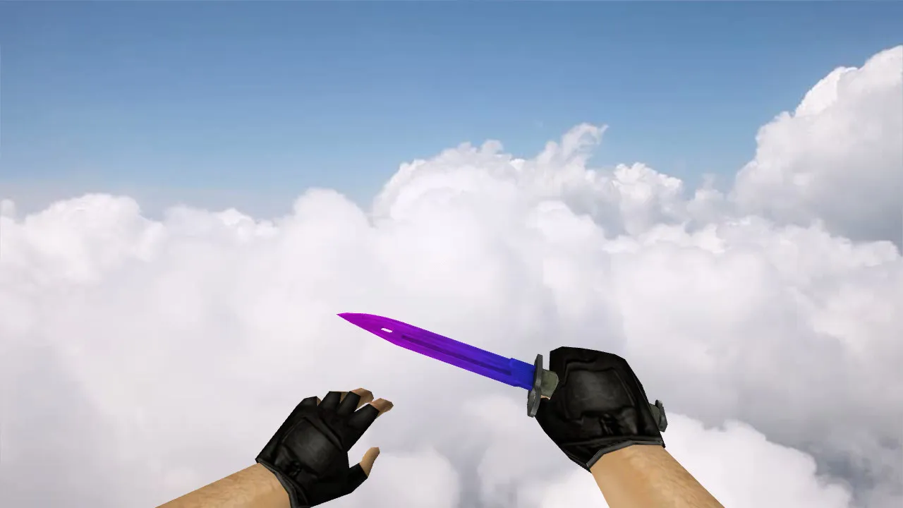 Скачать Модель «Bayonet Redux» для CS 1.6: v_ / p_ / w_ ножа, звук, анимация осмотра и текстуры - Скриншот