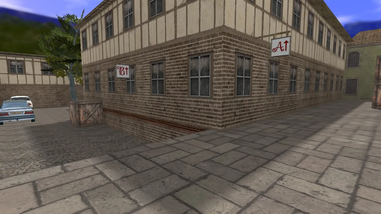 Скачать de_esl_village для CS 1.6: тактика за T/CT, точки, .nav для ботов и оптимизация карты - Скриншот
