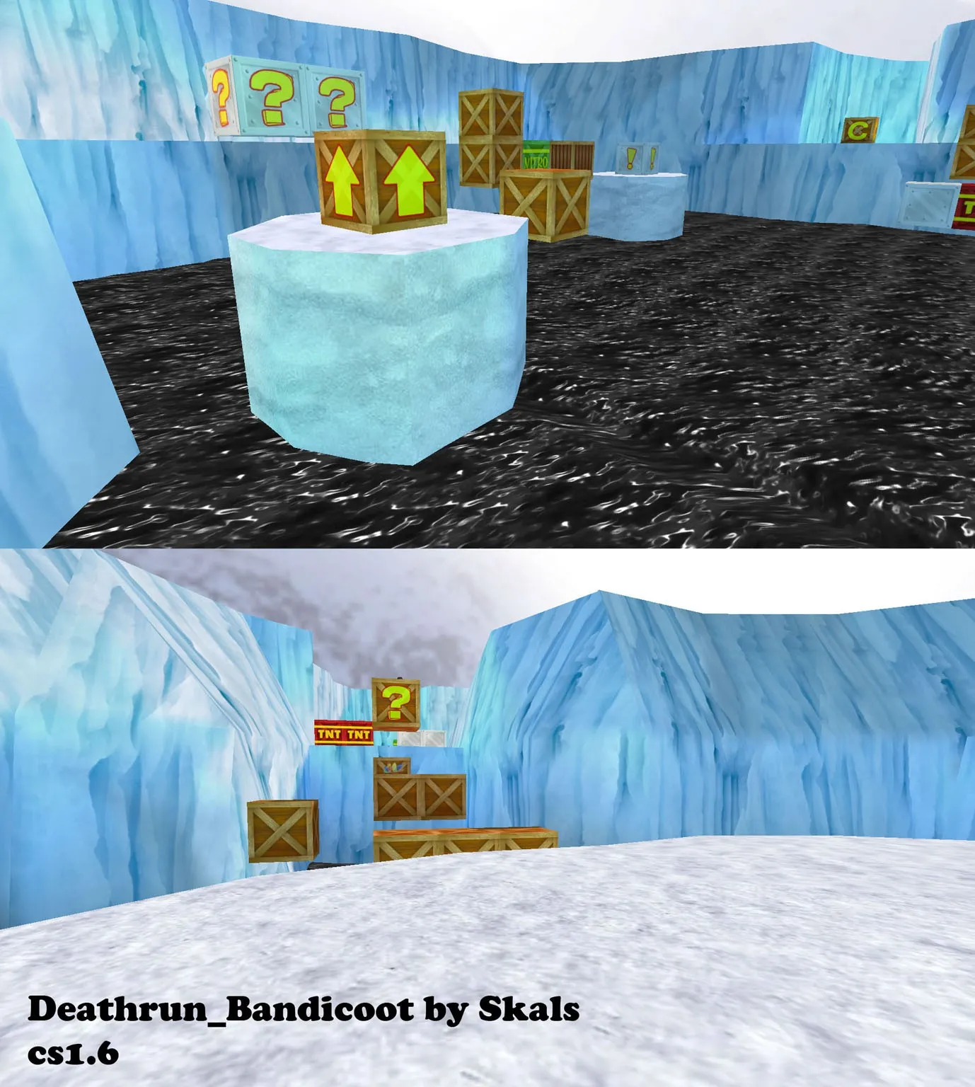 Скачать deathrun_bandicoot1 — карта Deathrun для CS 1.6: точки, маршруты, .nav и оптимизация - Скриншот